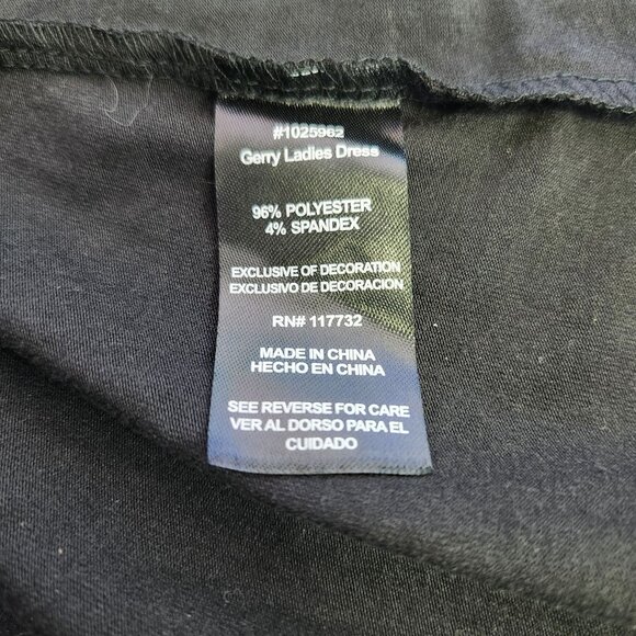 Gerry Women's XXL Black Stretch Sleeveless Dress 2236 - Picture 6 of 9